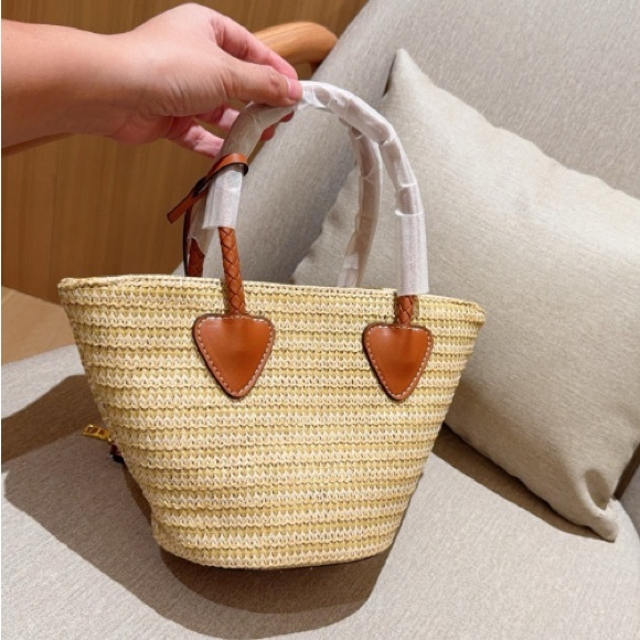 Miu Miu Straw Basket Handbag Mini 15x18cm - Picture 8 of 9
